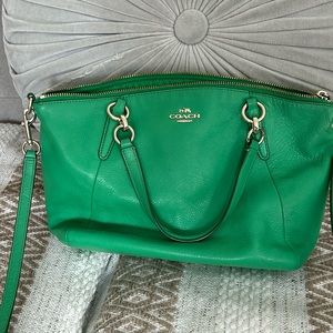 Gorgeous Green Coach Leather Bag